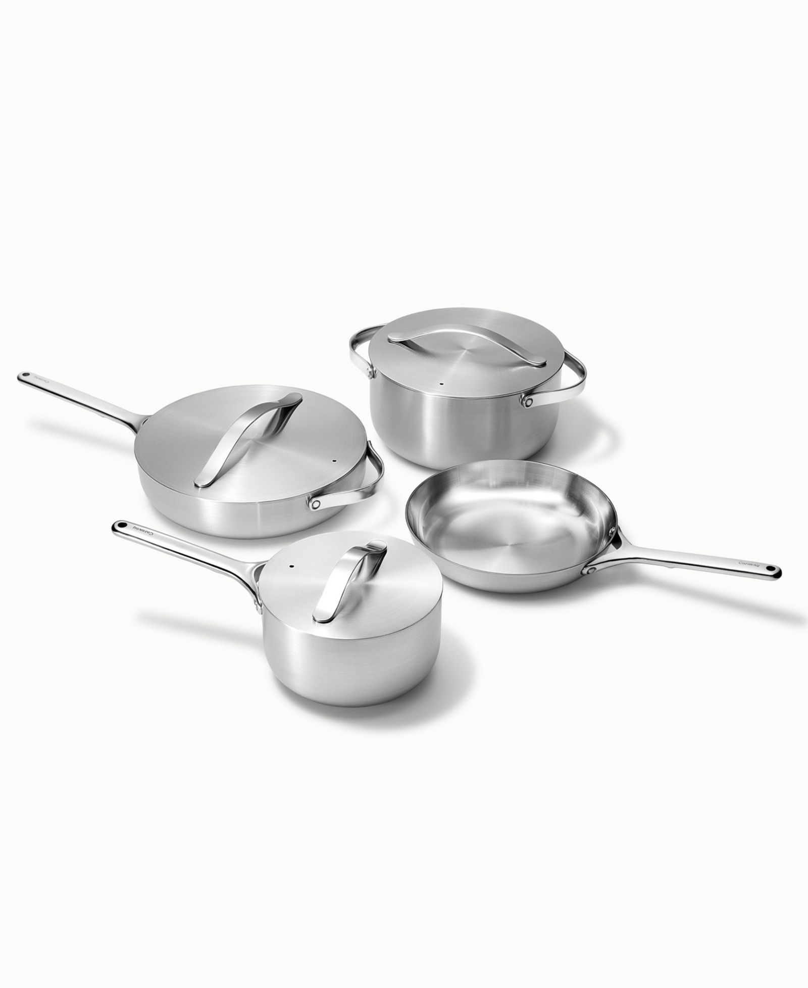 Набор посуды Caraway Stainless Steel 12 Piece Cookware Set