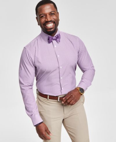 Tayion Collection Мужская рубашка в клетку Slim-Fit