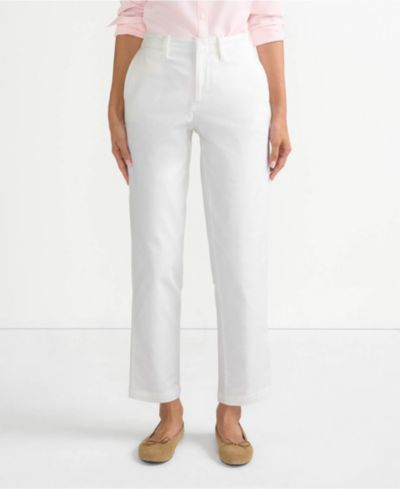 Lands' End Petite Брюки чинос прямого кроя, средняя посадка