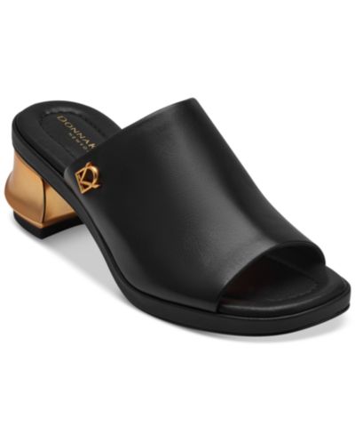 Женские мюли Donna Karan New York Tinley Leather Peep Toe
