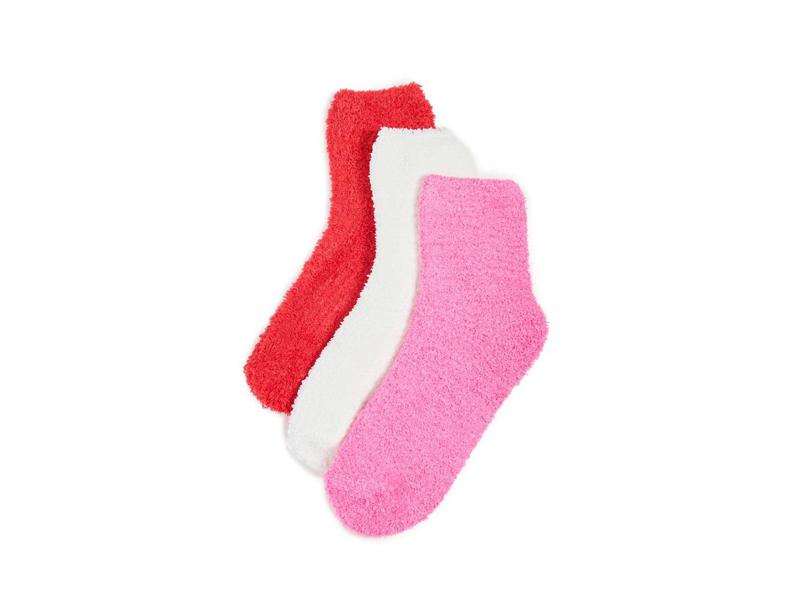 Stems Women's Three Pack Plush Cozy Ankle Socks
