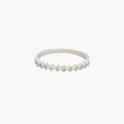 Кольцо Bearfruit Jewelry 14k Gold Plated Thin Crystal Band Minimalist Dainty Daily Wear