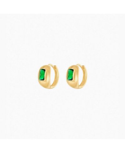 Sterling Silver 18k Gold Plated Lois Huggies Bold Gold Dainty