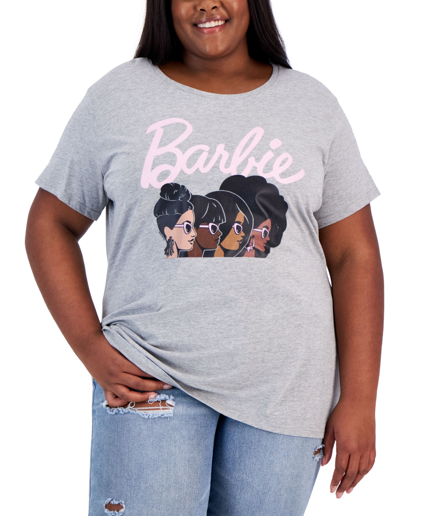 Футболка Hybrid Apparel Trendy Plus Size Black History Barbie Silo Graphic