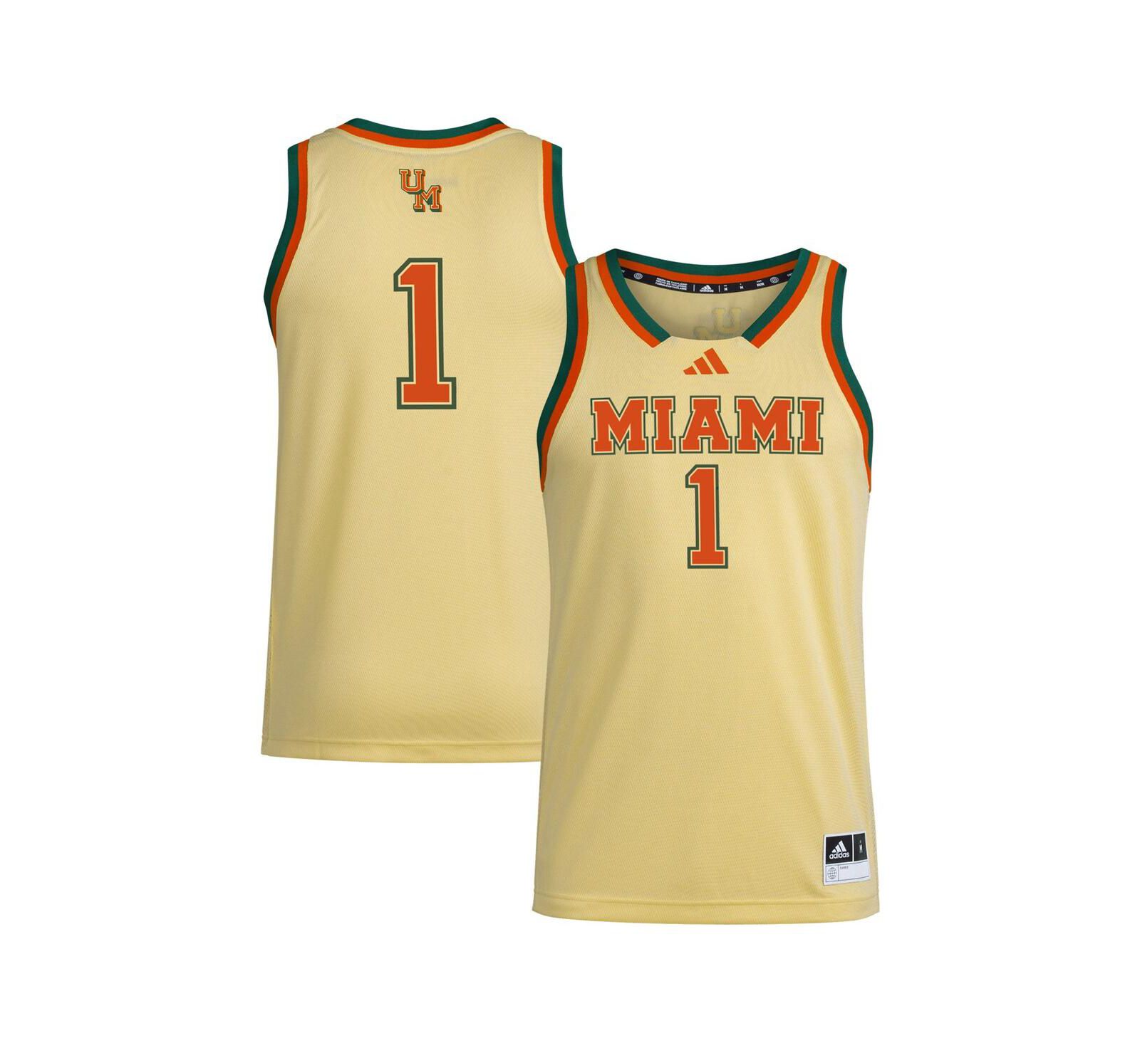 Adidas Мужская джерси Miami Hurricanes Swingman