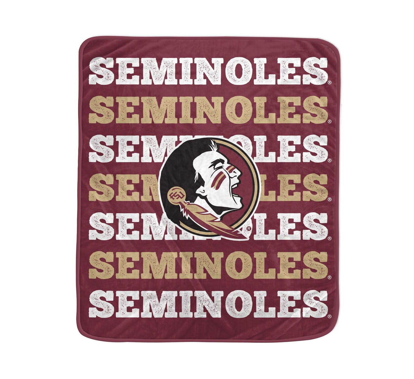 Плюшевый плед Pegasus Home Fashions с логотипом Florida State Seminoles, 60'' x 70''
