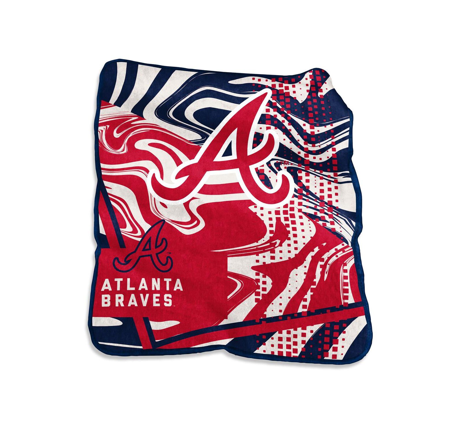 Плед Atlanta Braves Swirl Raschel 50" x 60"