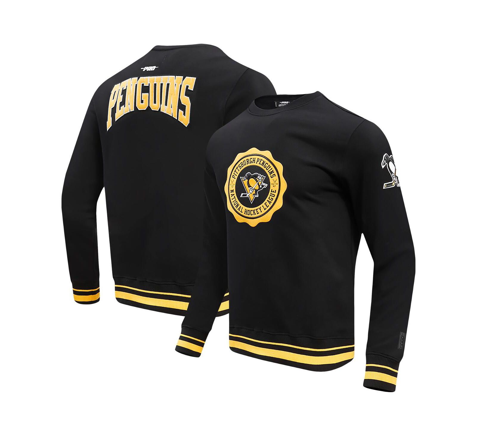 Свитшот Men's Pro Standard Black Pittsburgh Penguins Crest Emblem Pullover