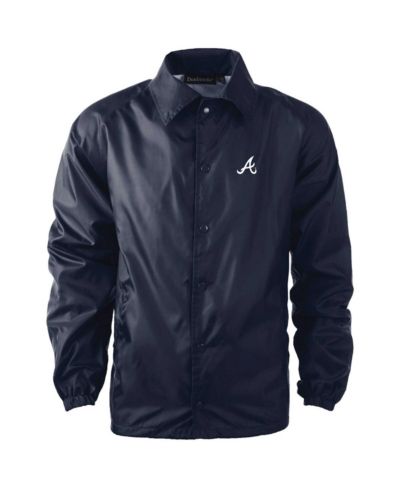 Мужская ветровка Dunbrooke Atlanta Braves Raglan с полной молнией, темно-синяя