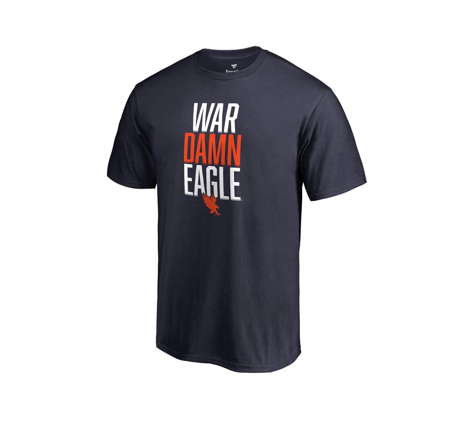 Men's Fanatics Navy Auburn Tigers Hometown Collection War Damn Eagle T-shirt
