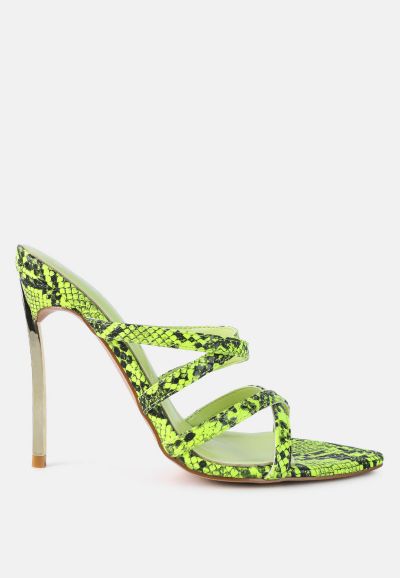 London Rag Women's Nightclub Ready Strappy Stiletto Heel Sandals