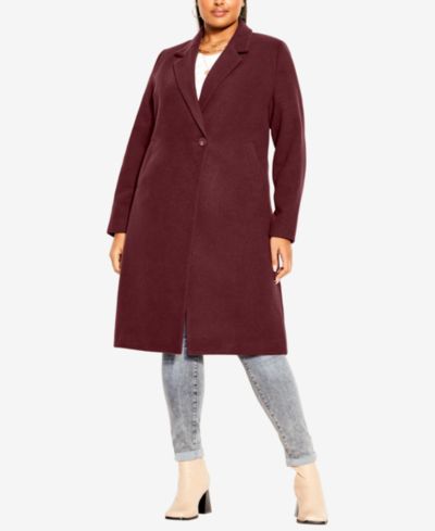 Женское элегантное пальто CITY CHIC Plus Size
