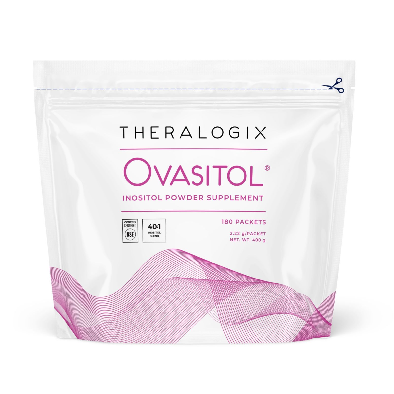 Порошок Theralogix Ovasitol Inositol, 90-дневный курс