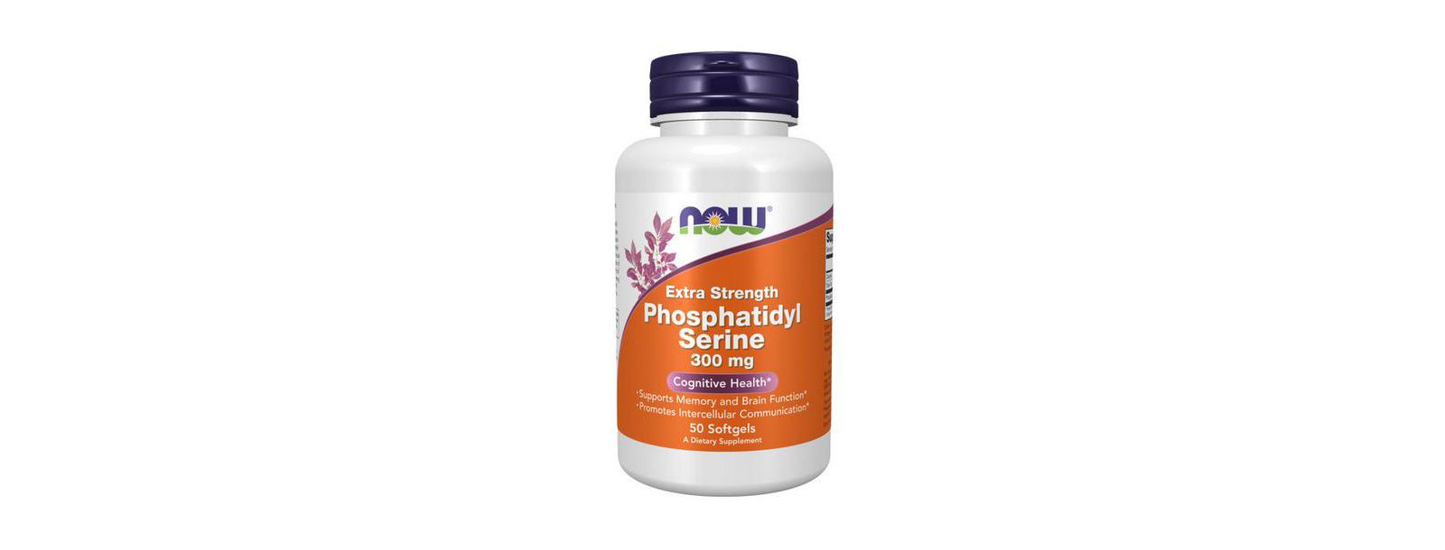 Now Foods Фосфатидилсерин, 300 mg, 50 мягких капсул