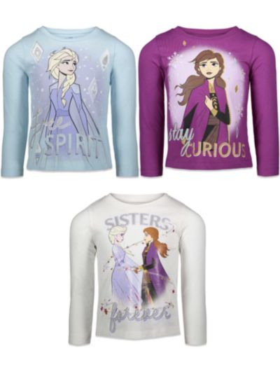 Frozen Disney Princess Anna Elsa Детский набор футболок 3 шт