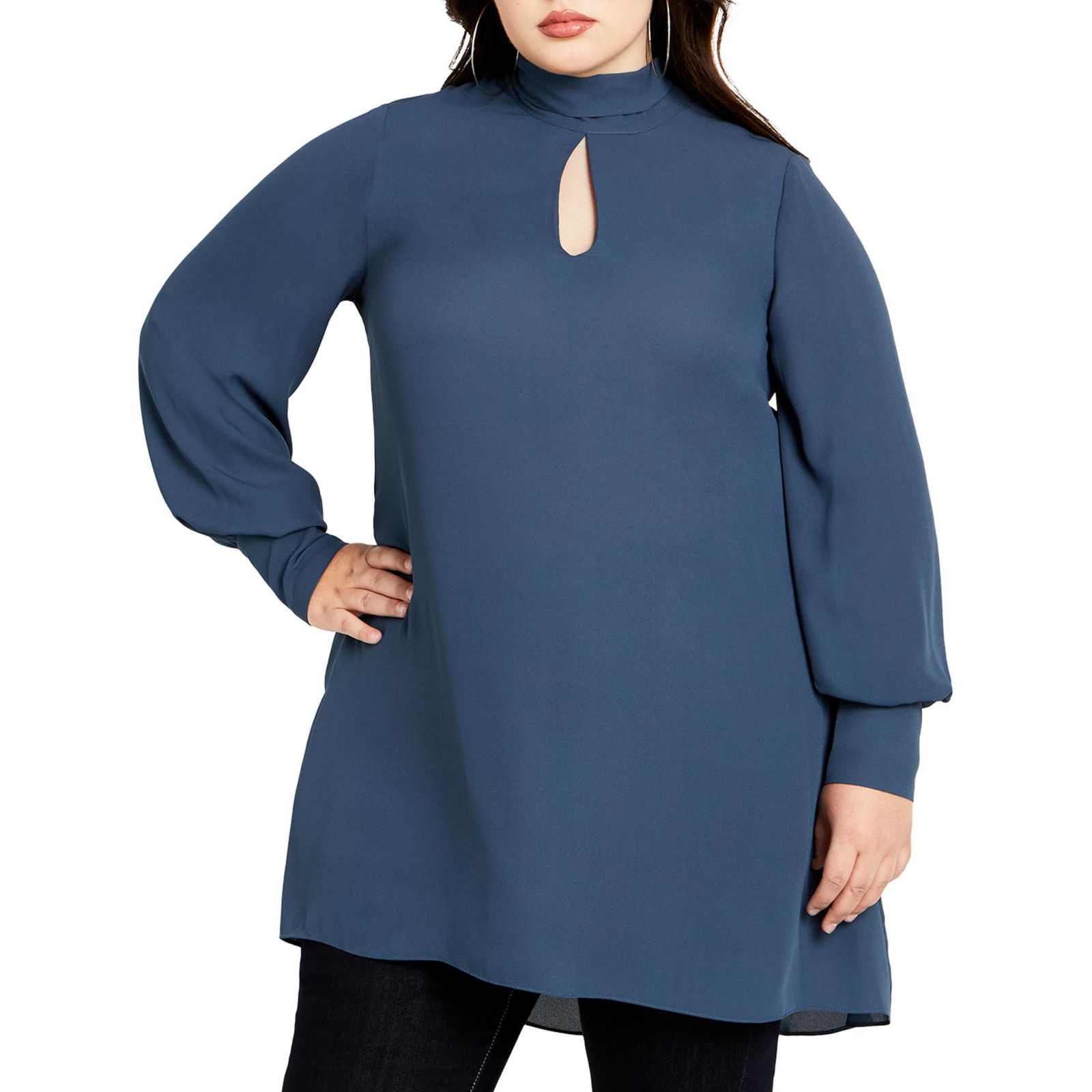 CITY CHIC Женская туника с галстуком Plus Size