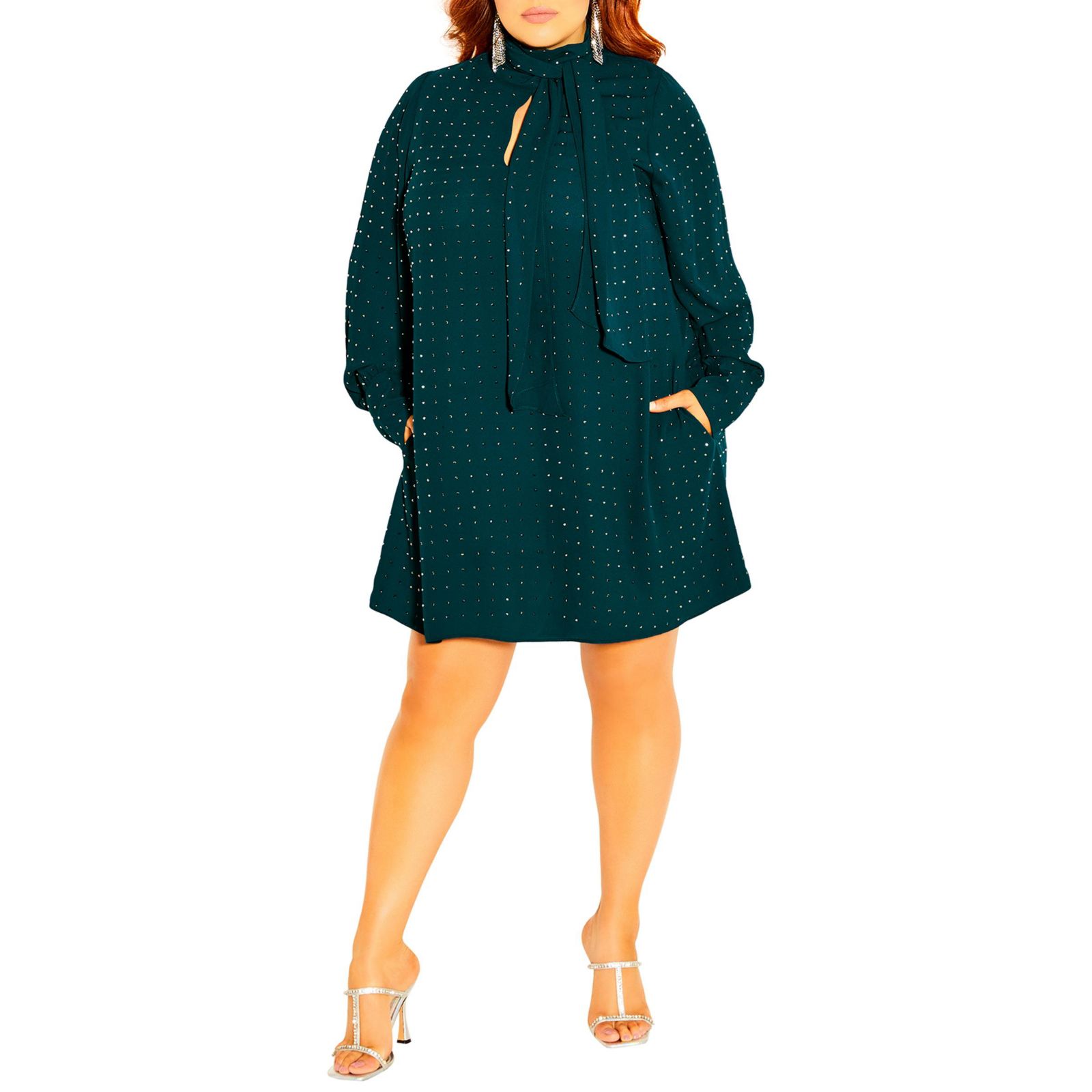 Женский туник-топ CITY CHIC Plus Size Nailhead