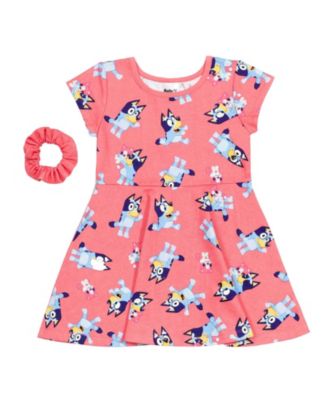 Платье Bluey Little Girls Bingo Skater с резинкой для волос