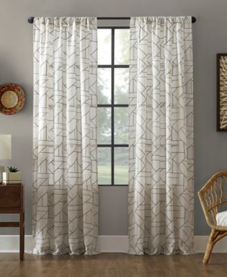 Штора Jigsaw Embroidery Linen Blend