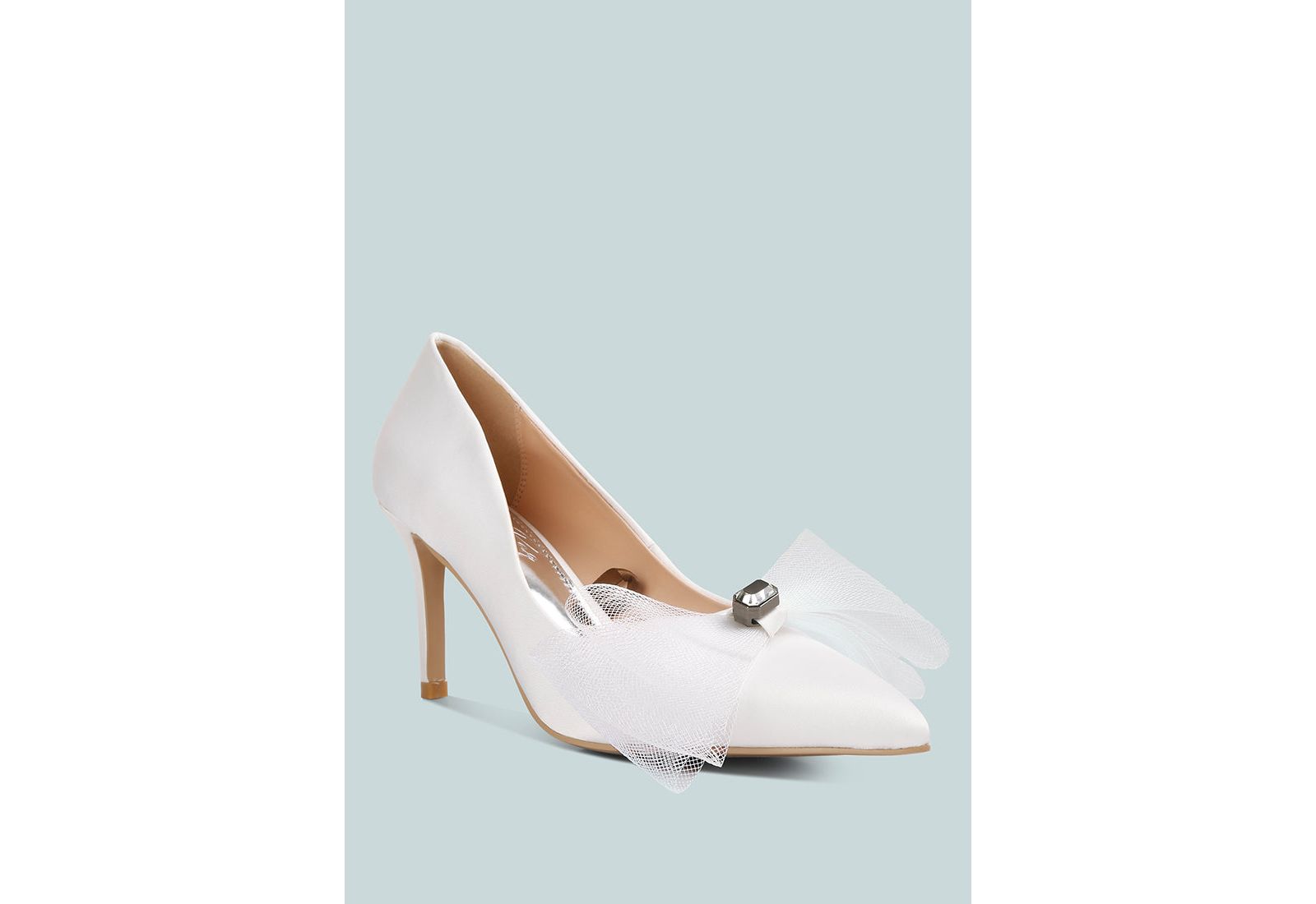 London Rag Women's Odette Diamante Embellished Bow Stiletto Pumps
