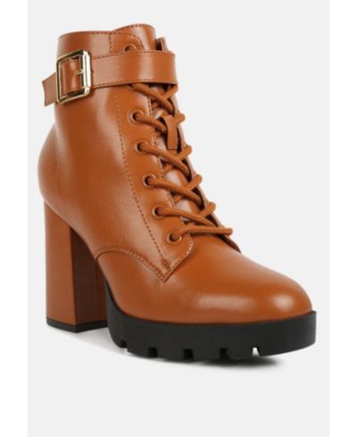 Женские ботинки London Rag grahams faux leather lace up