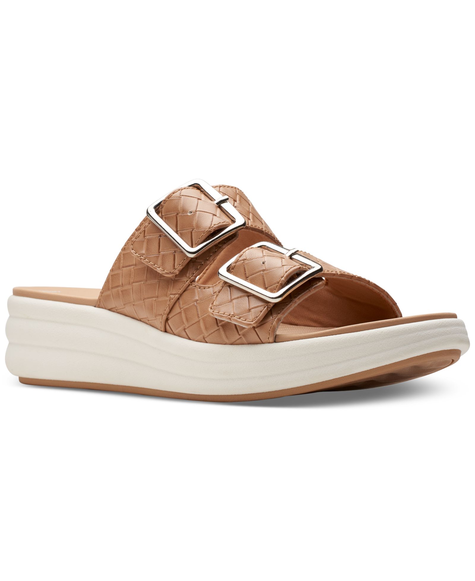 Clarks Женские сандалии-мюли Drift с пряжкой и танкеткой