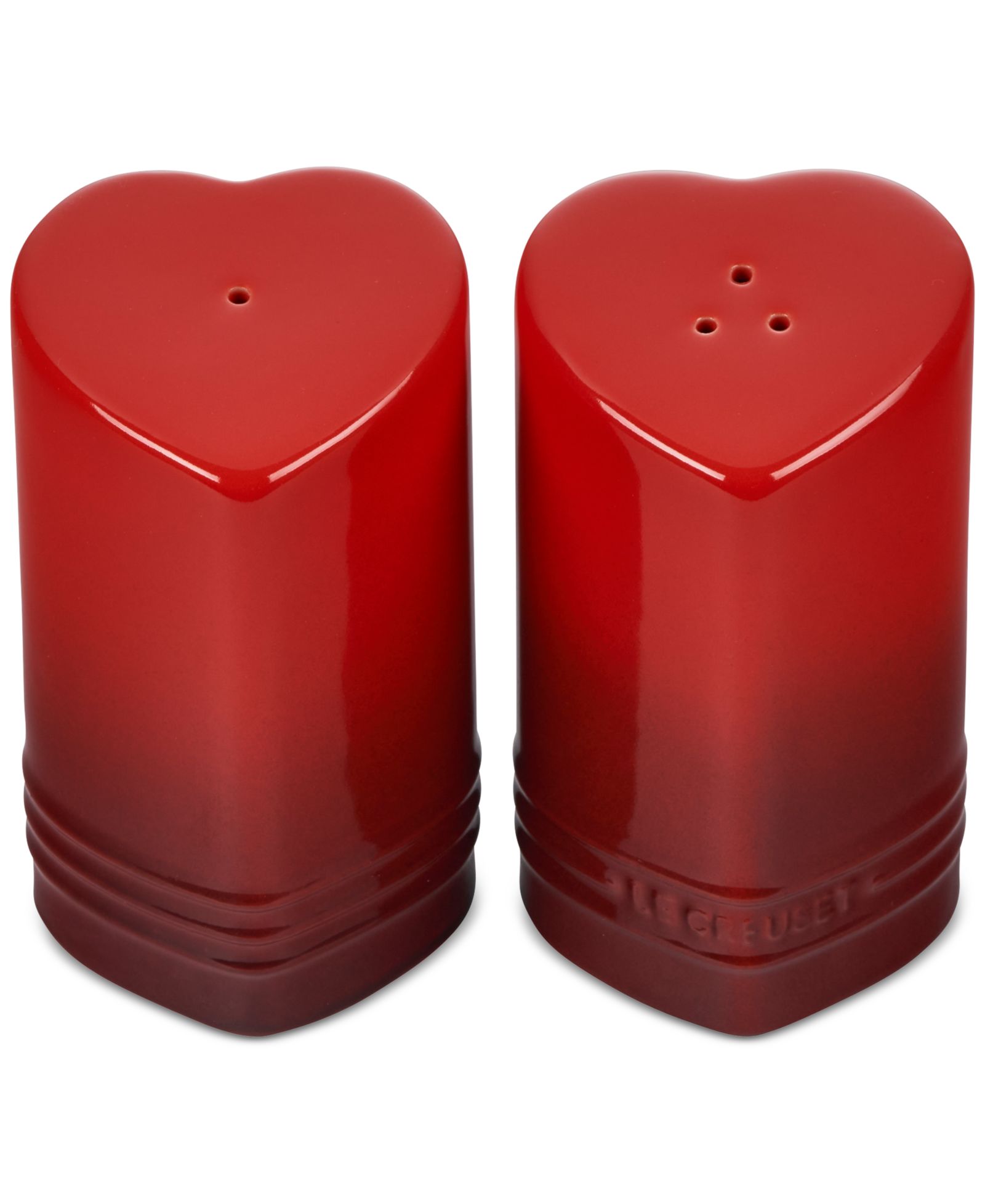 Набор из 2 солонки и перечницы Le Creuset Stoneware Figural Heart
