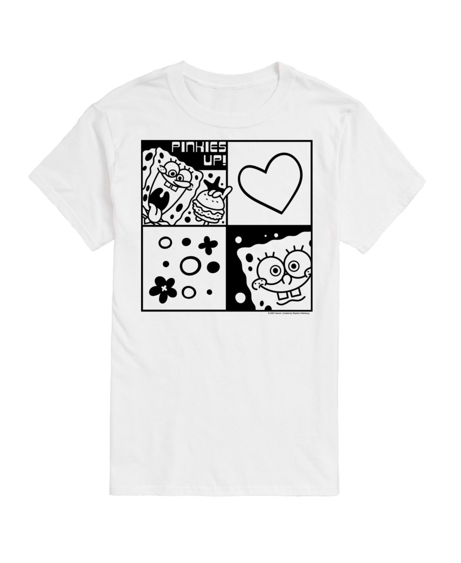 AIRWAVES Men's SpongeBob Short Sleeve T-shirt
