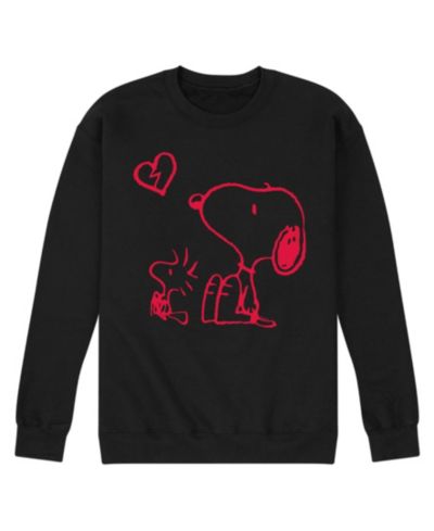 AIRWAVES Мужской флисовый свитшот Snoopy Peanuts с длинным рукавом