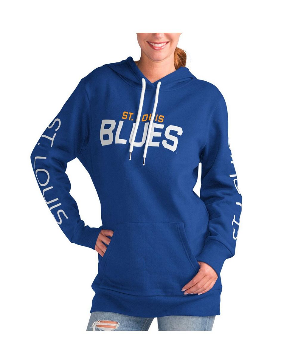 Женское худи G-III 4Her by Carl Banks Blue St. Louis Blues Overtime Pullover