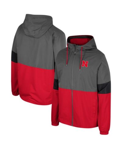 Мужская куртка Colosseum Charcoal Nebraska Huskers Miles Full-Zip