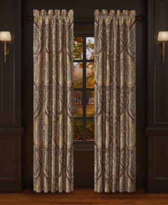 Five Queens Court Bordeaux Window Panel Pair, 50" x 95"