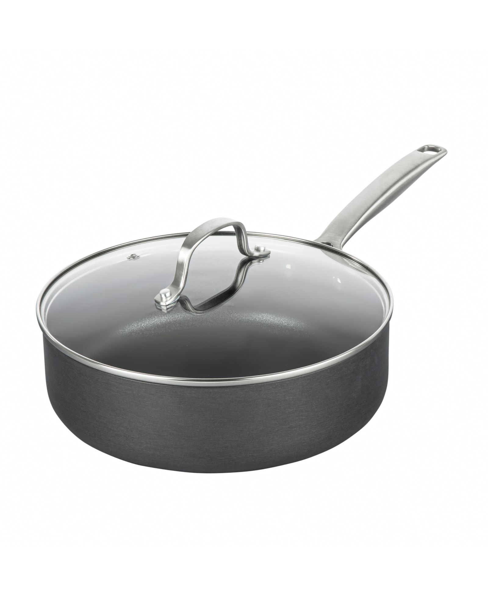 Gotham Steel Professional 2x Hard Anodized 4 Qt. Ceramic Nonstick Deep Saute Pan