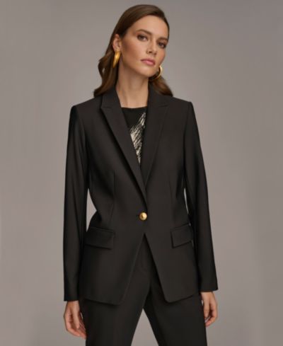 Donna Karan New York Women's One Button Blazer