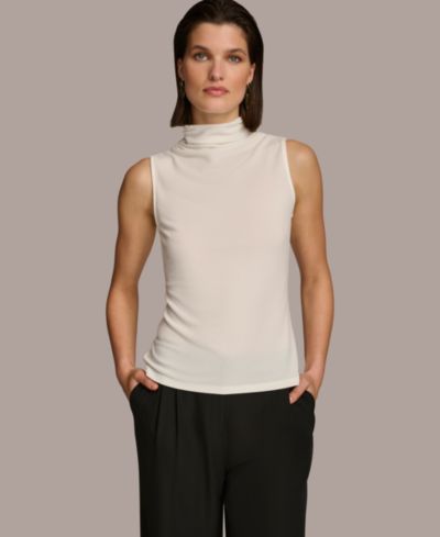 Женский топ Donna Karan New York Mock-Neck Sleeveless