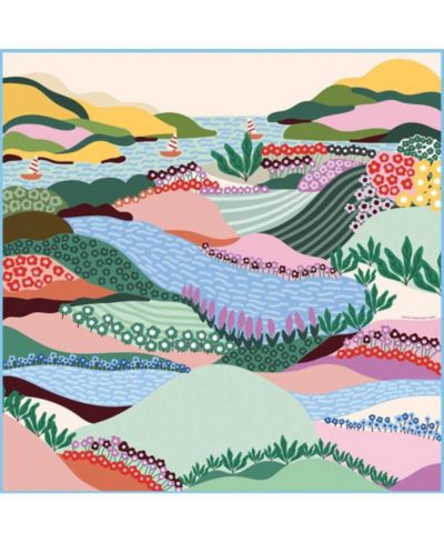Jessie Zhao New York Double Sided Silk Scarf Of Summer