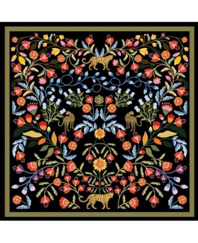 Jessie Zhao New York Double Sided Silk Scarf of Night Imagination