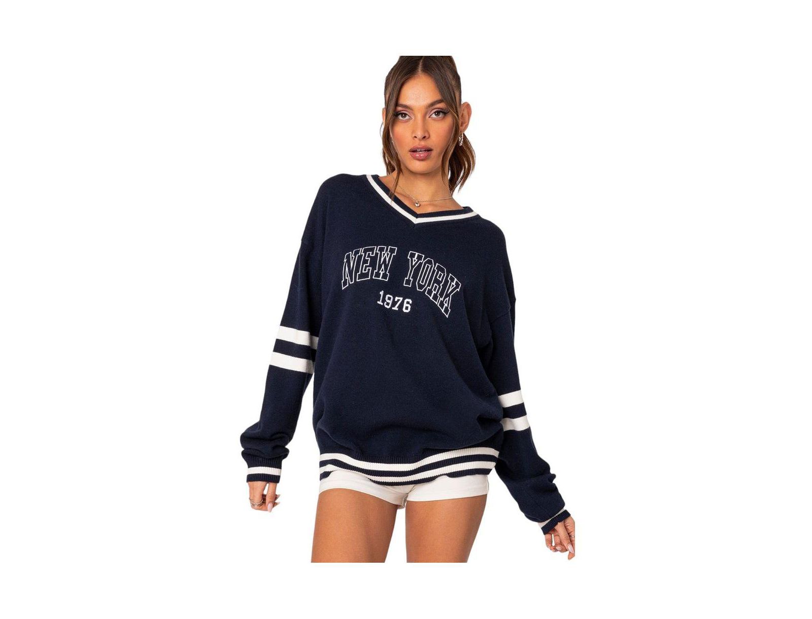 Edikted Women's 90s In New York oversized sweater