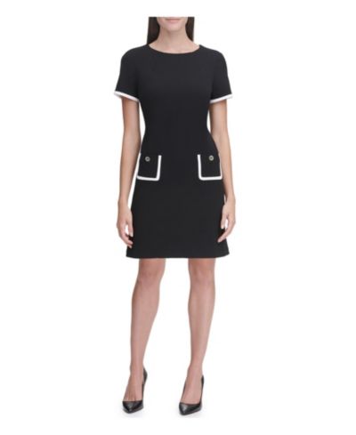 Tommy Hilfiger Women's Colorblocked Pocket Sheath Dress