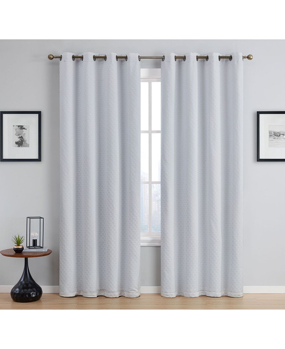 HLC.me Siena Pattern шторы с термоизоляцией и blackout, комплект из 2 шт