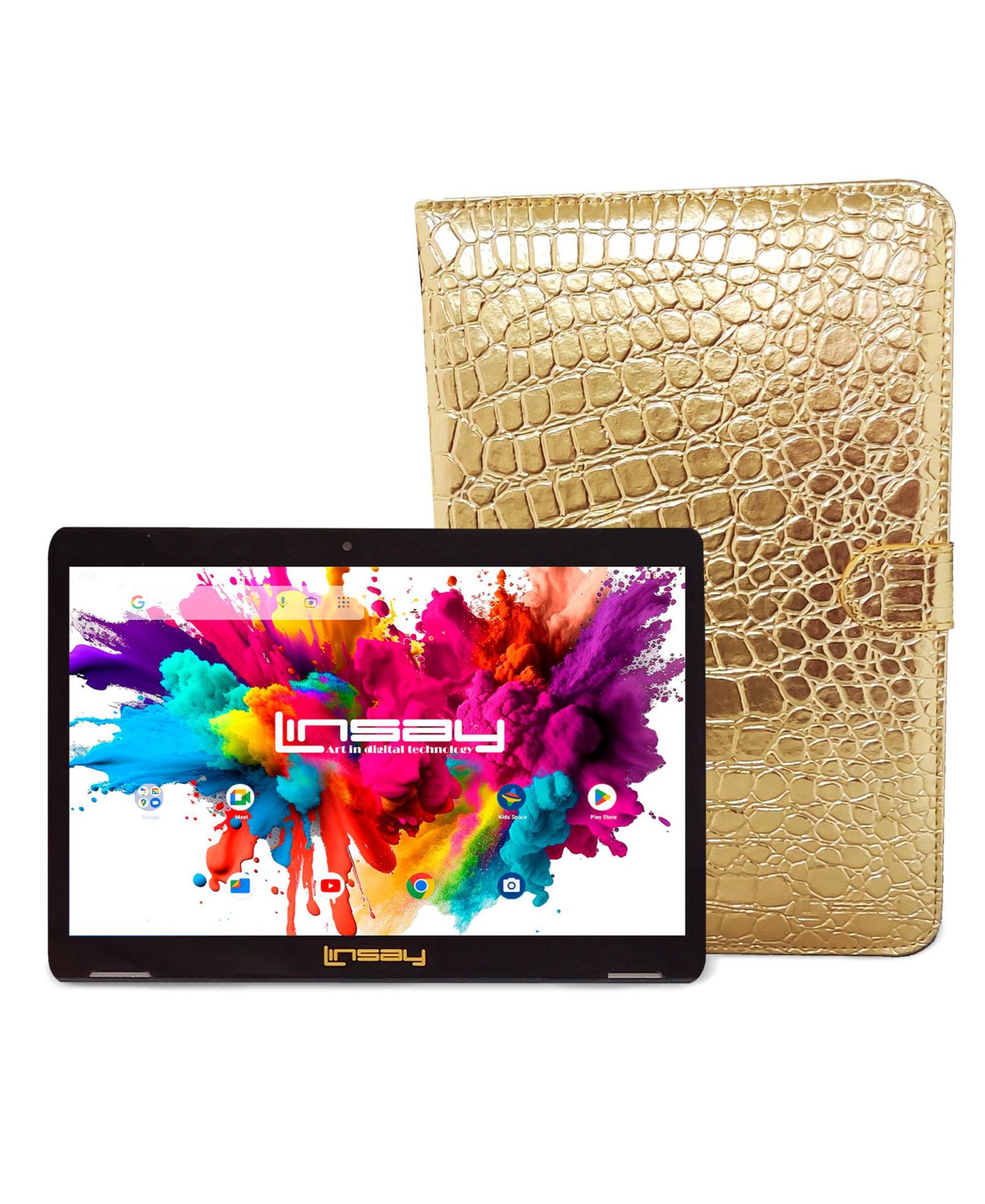 Linsay Android 15 Wi-Fi Octa-Core 10.1" 128GB Tablet