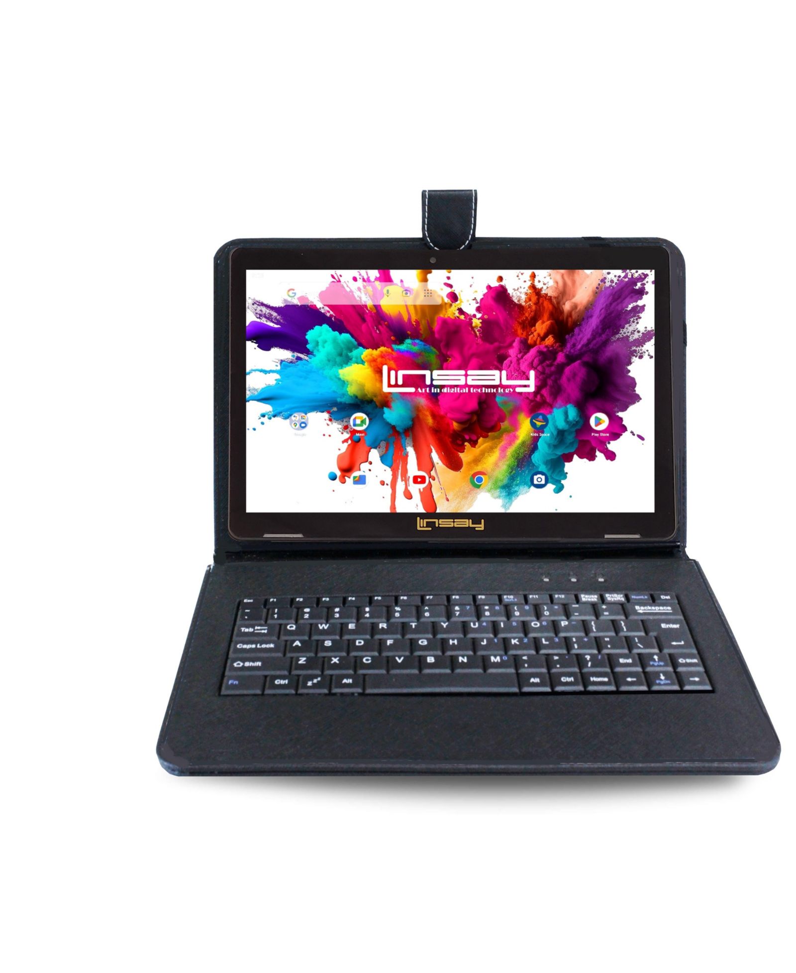 Планшет LINSAY 10.1" с клавиатурой и Android 15