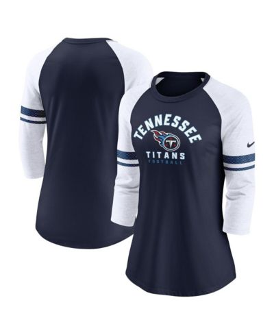 Женская футболка Nike Navy Tennessee Titans с рукавом 3/4