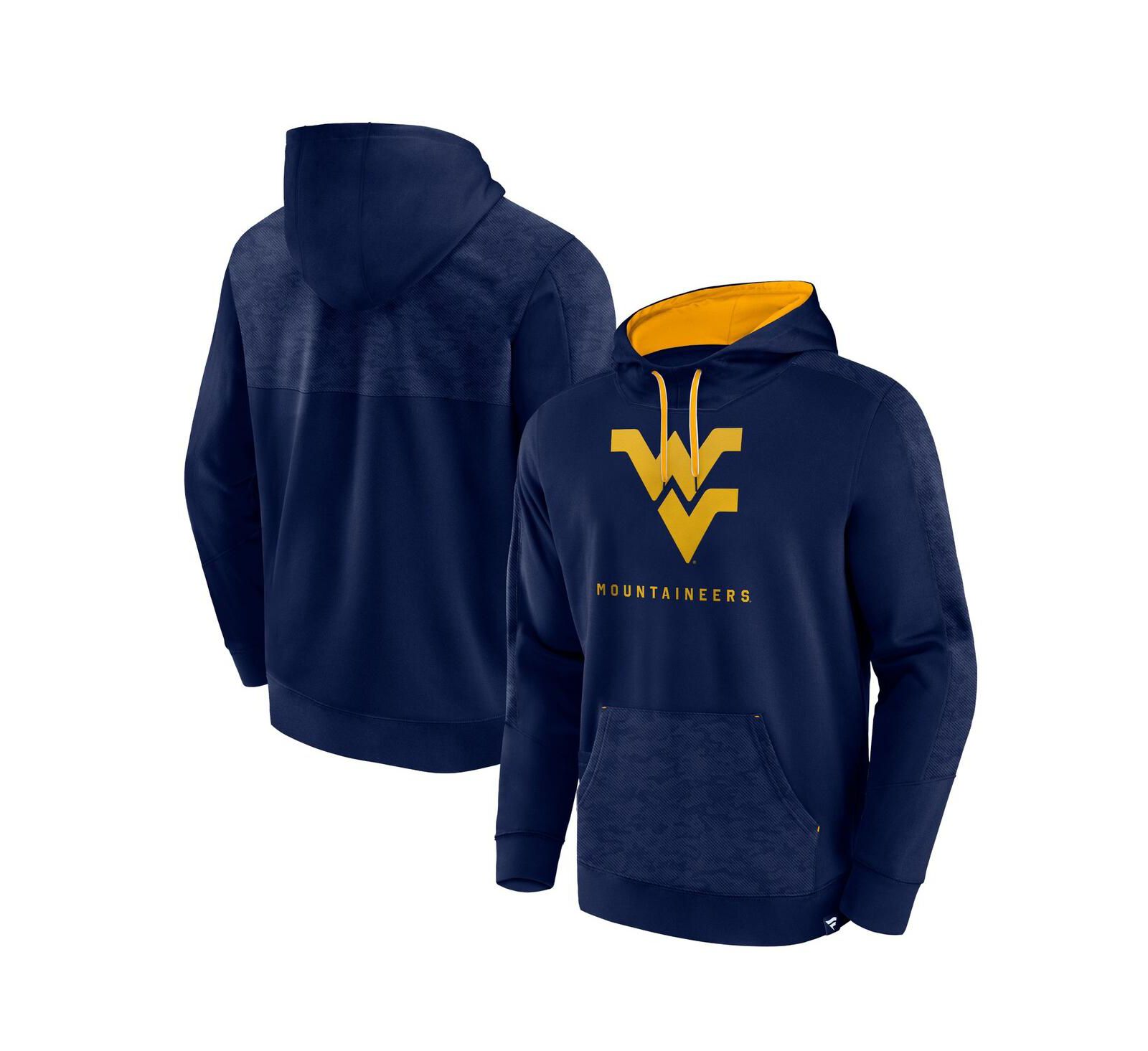 Мужской худи Fanatics Navy West Virginia Mountaineers Defender