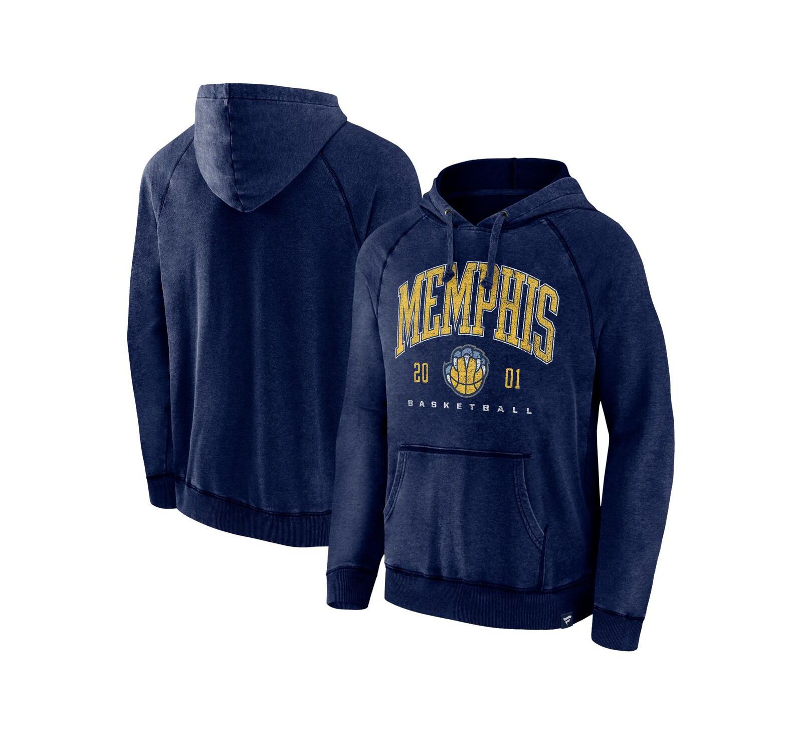Мужское худи Fanatics Memphis Grizzlies Foul Trouble Snow Wash Raglan Pullover