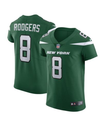Men's Nike Aaron Rodgers Gotham Green New York Jets Alternate Vapor F.U.S.E. Elite Jersey