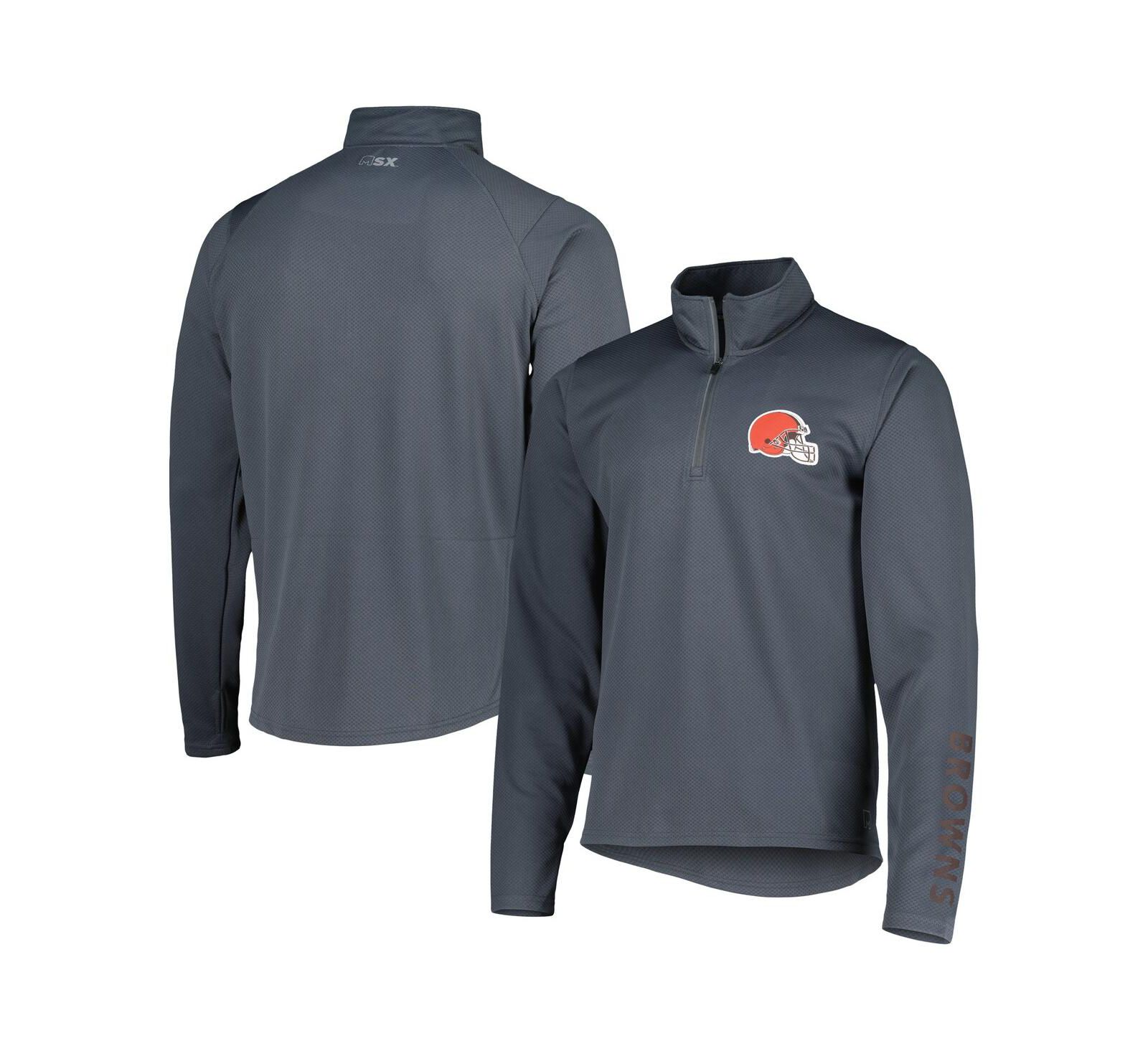 Мужская толстовка MSX by Michael Strahan Cleveland Browns 1/4-Zip