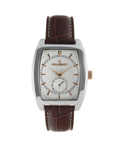 Peugeot Men 33mm Remote Second Hand Leather Strap watch