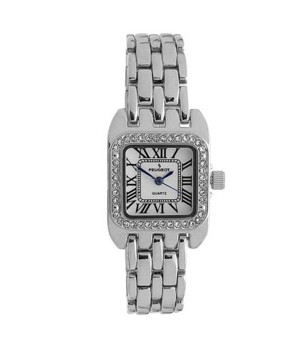 Peugeot Women's  24mm Silver Tank Panther Link Bracelet Watch