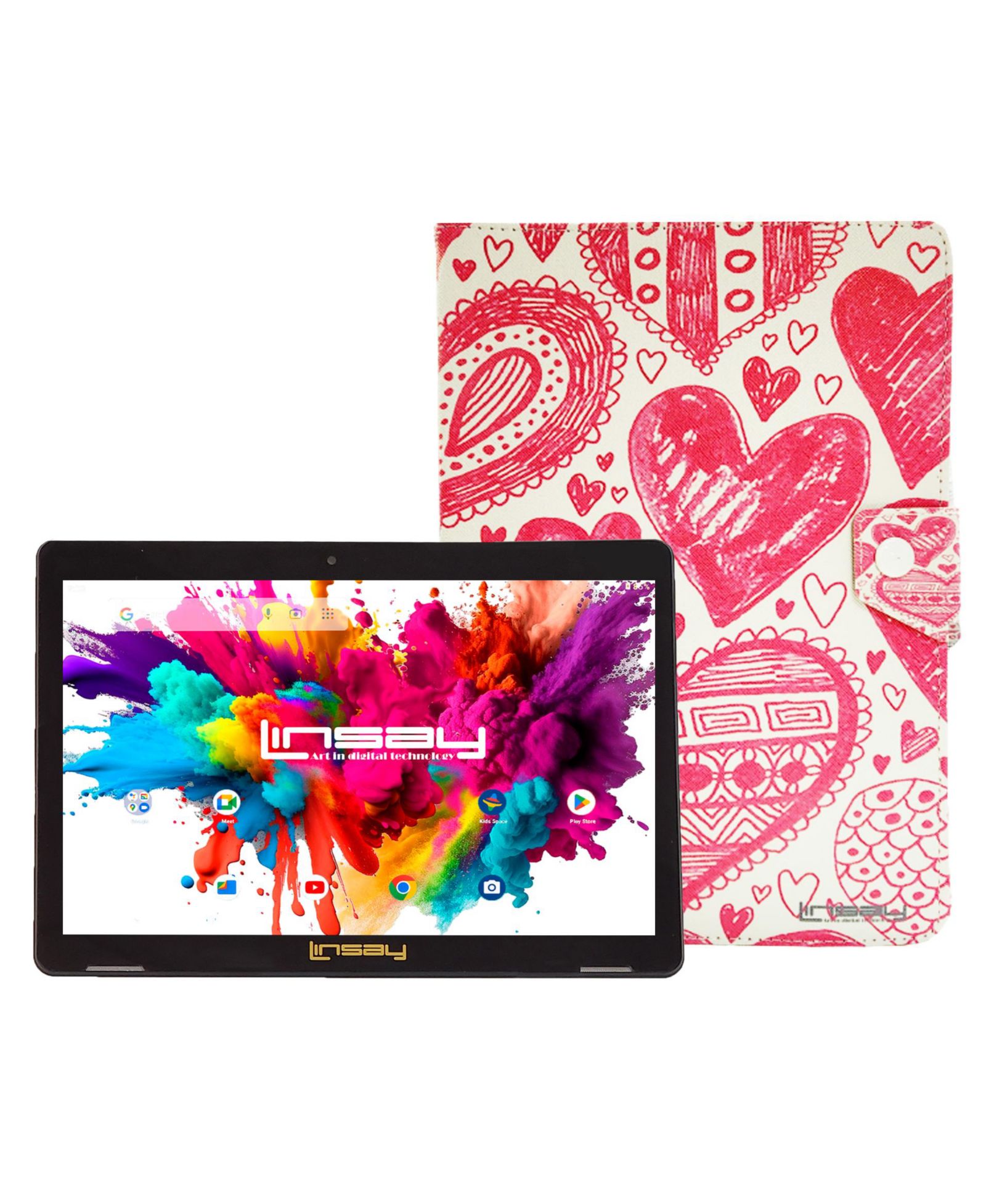 Linsay Love Octa Core Android 15 10.1" 128GB Tablet
